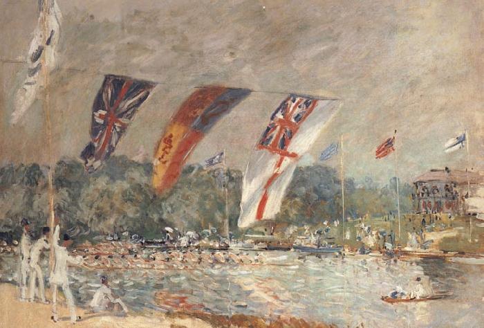 Alfred Sisley Regattas at Molesey oil painting image